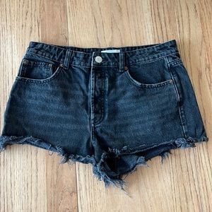 Zara Black Jean Shorts